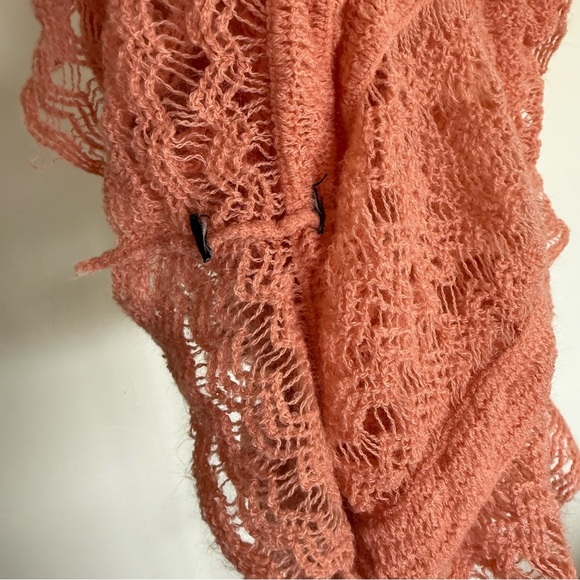 💜 Dusty Rose Lace Infinity Scarf Lightweight - Picture 6 of 6